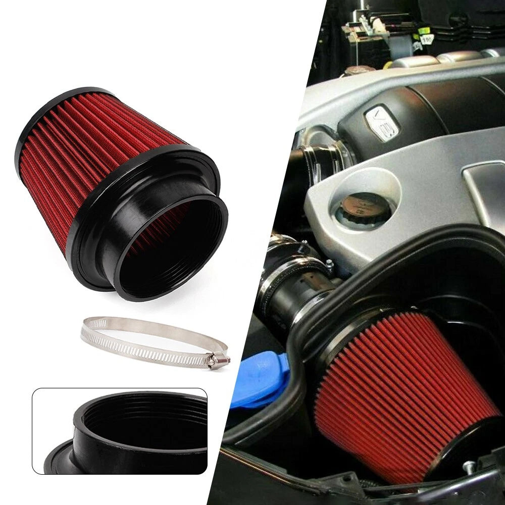 3" Dry Air Filter Inlet Cold Air Intake Cone for