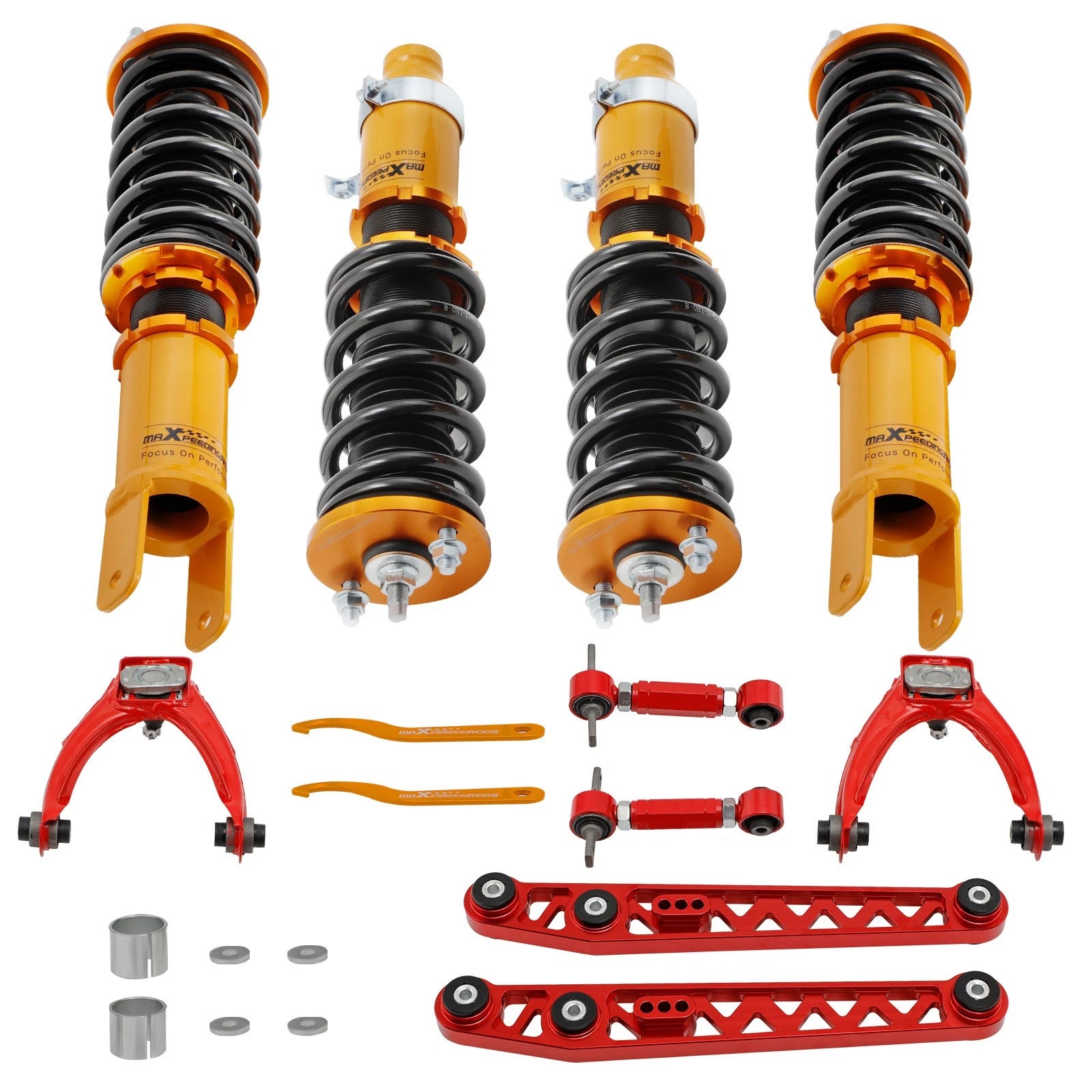 Coilovers Set with Camber Kit & Rear Control Arms for Honda Civic (1996-2000)