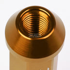 20 PC Open End M12x1.5 90mm Tall Orange Aluminum Lug Nuts for JDM Vehicles