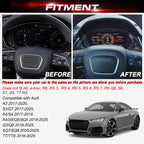 Black Aluminum Paddle Shifter Extension Kit for Audi A3 A4 A5 (2015-2019)