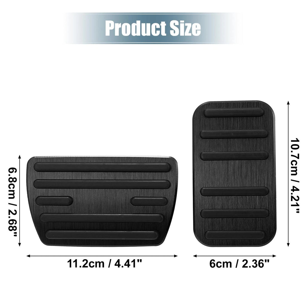Gas Brake Pedal Cover Kit for Honda Civic (2016–2021) Black