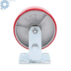 2 Pcs 6" Heavy Duty Polyurethane Caster Wheels for Industrial Use
