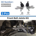 2X Front Lower Ball Joints for Toyota Sienna (2011–2020) No. 4334049015/4333009800