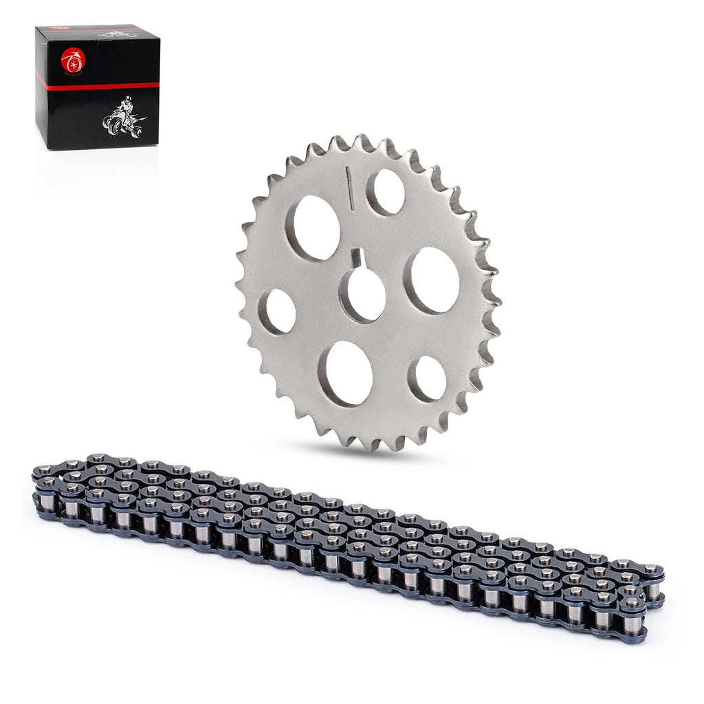 Cam Timing Chain + Gear Sprocket for Yamaha Warrior 350 YFM350X (1989–2004)