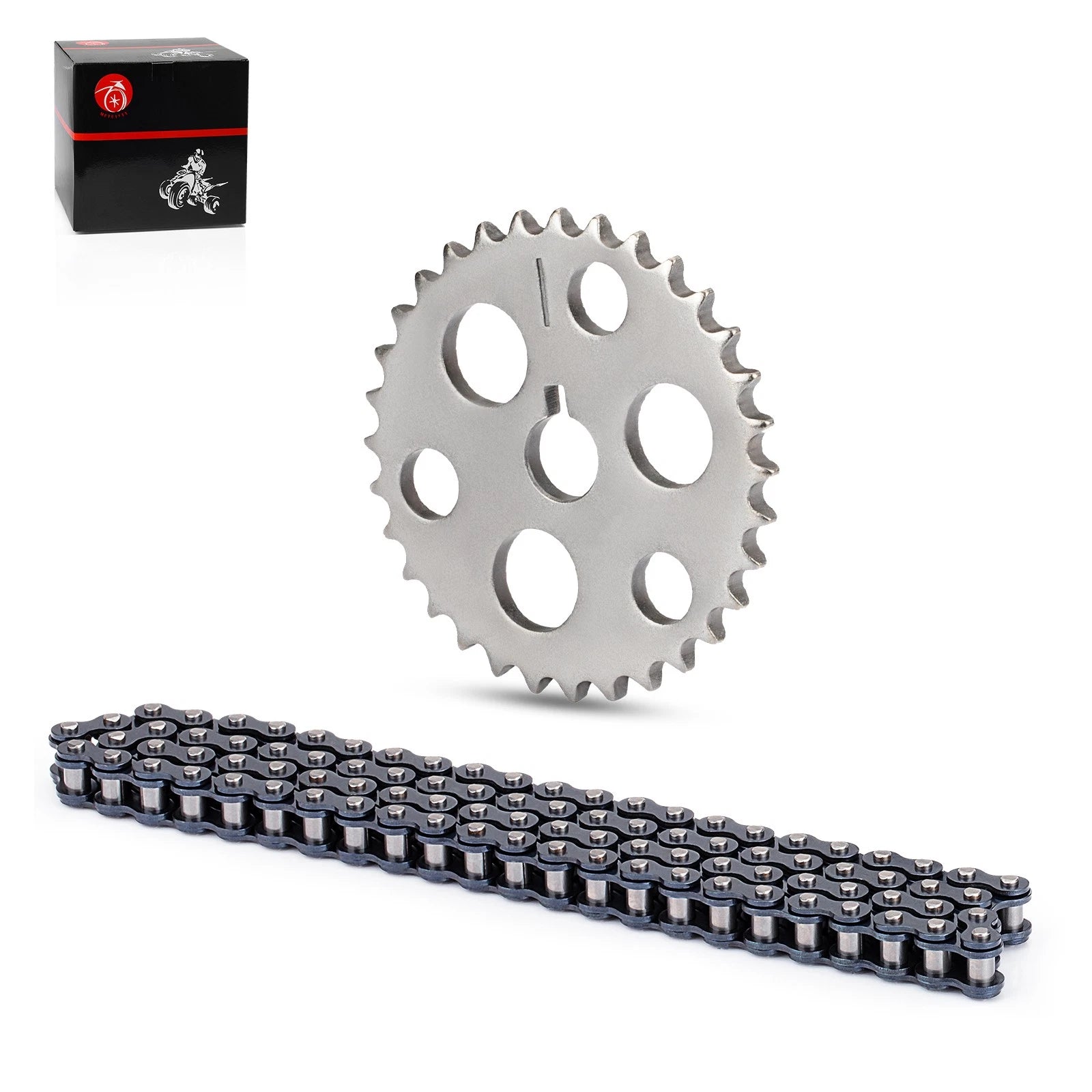 Cam Timing Chain + Gear Sprocket for Yamaha Warrior 350 YFM350X (1989–2004)