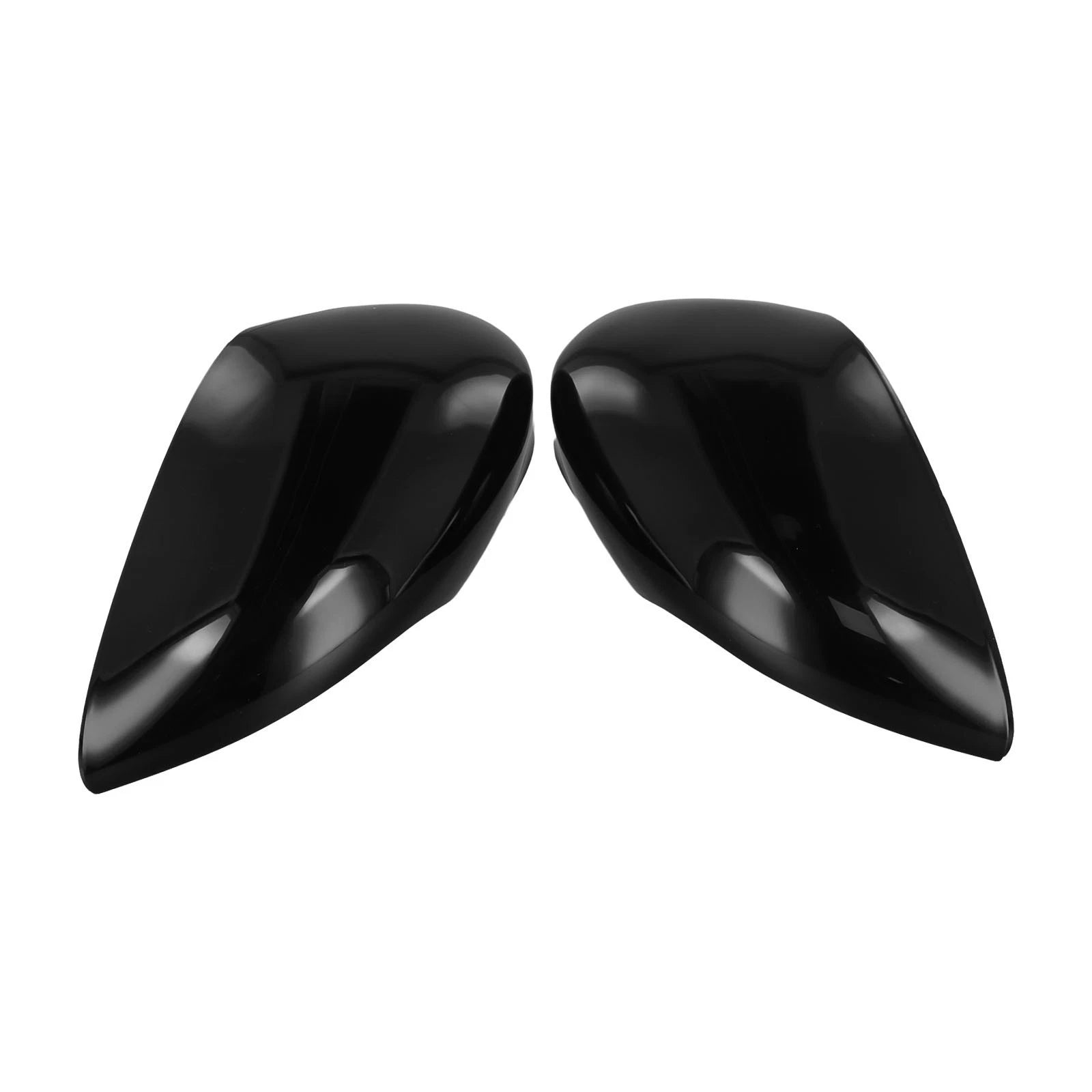 Glossy Black Mirror Cap Set for Ford Fiesta MK7 (2013–2019)