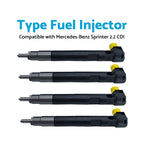 4X Fuel Injector for Mercedes-Benz Sprinter 2.2 CDI OM651 (2011–2018) 28307309