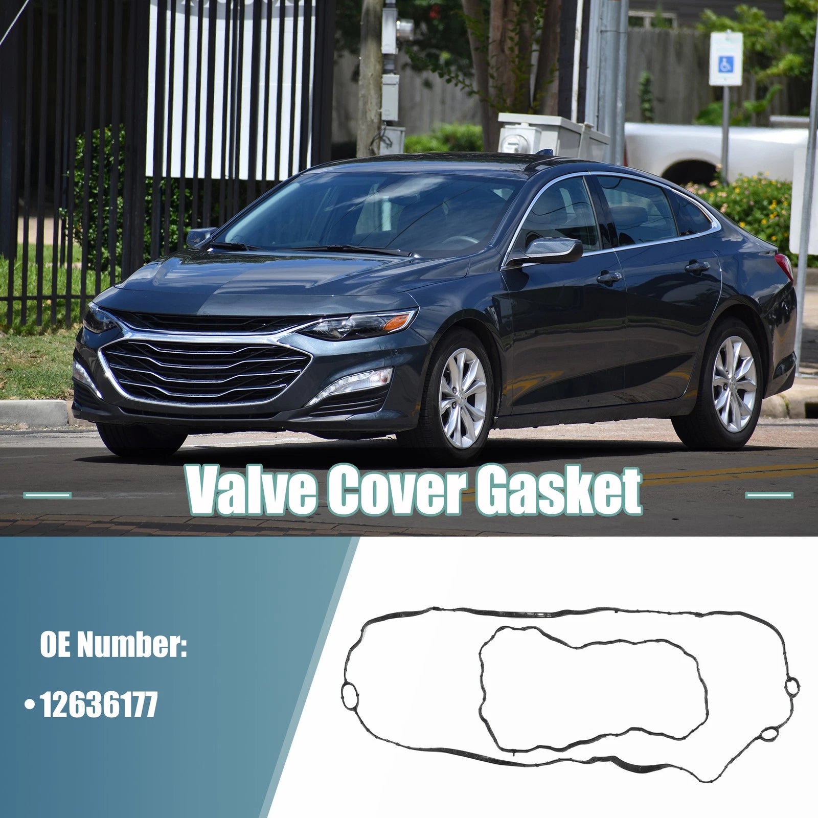 Set of 1 Valve Cover Gasket 12636177 for Chevrolet Malibu (2016–2022) Rubber