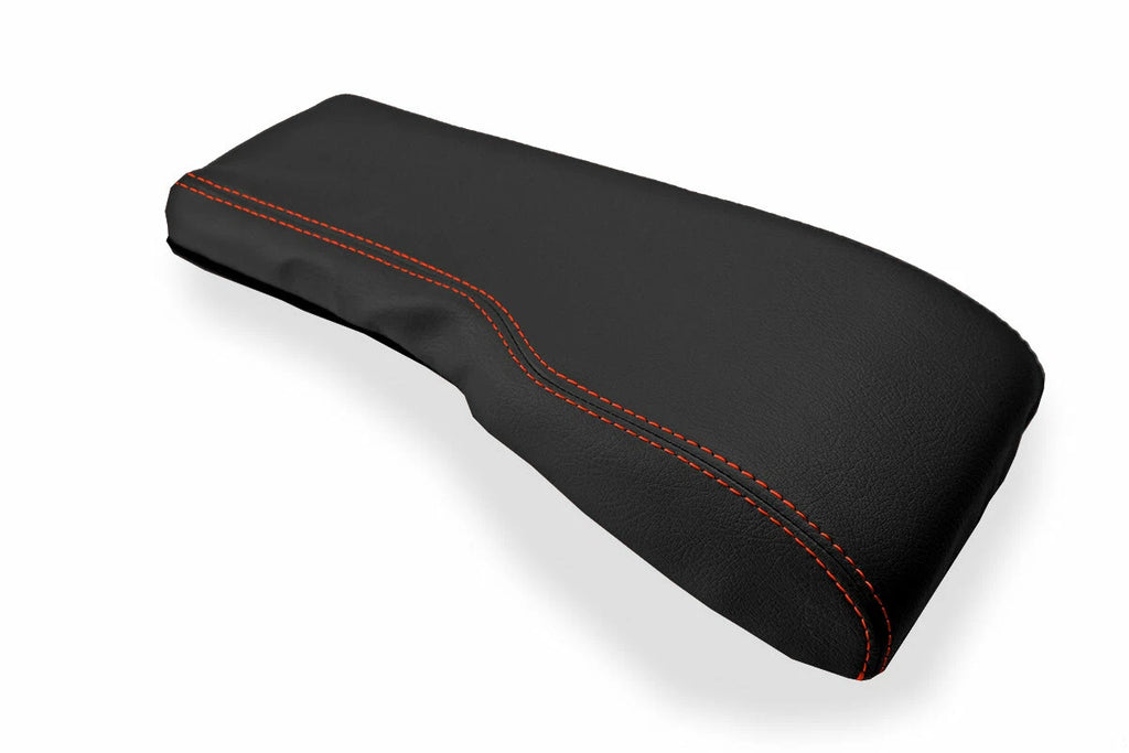 Console Lid Cover for Toyota Tacoma (2001–2004) Red Stitch Leather
