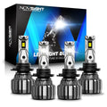 4X 9005 9006 LED Bulbs for High/Low Beam (IP68 Waterproof)