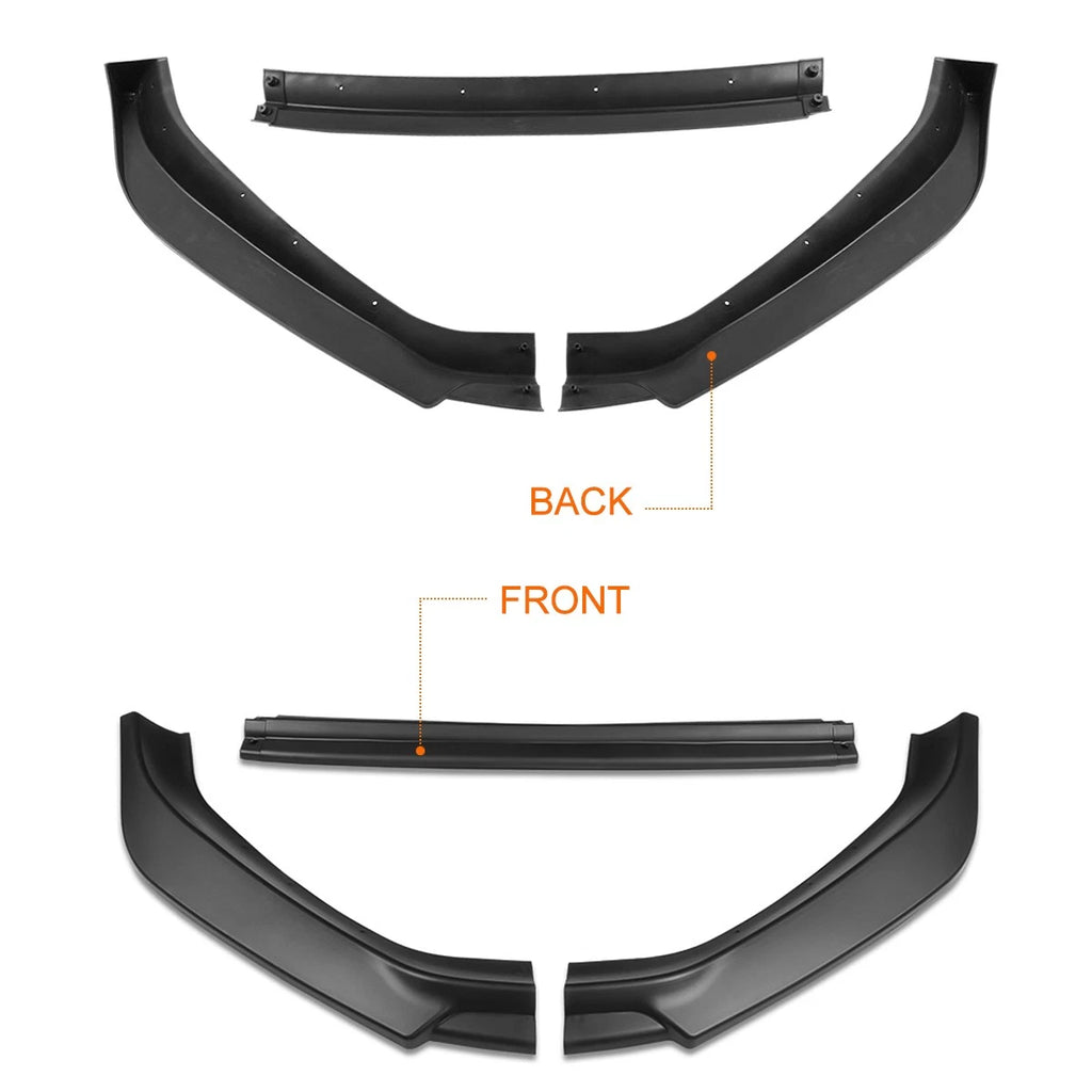 Matte Black Front Bumper Splitter Lip for VW Golf MK7.5 (2018–2021)
