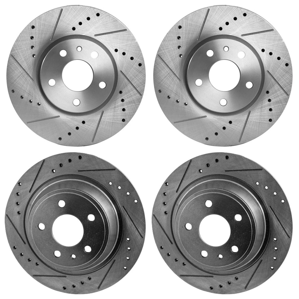 Set of 4 Brake Disc Rotors for Ford Fusion Lincoln MKZ (2013–2016)