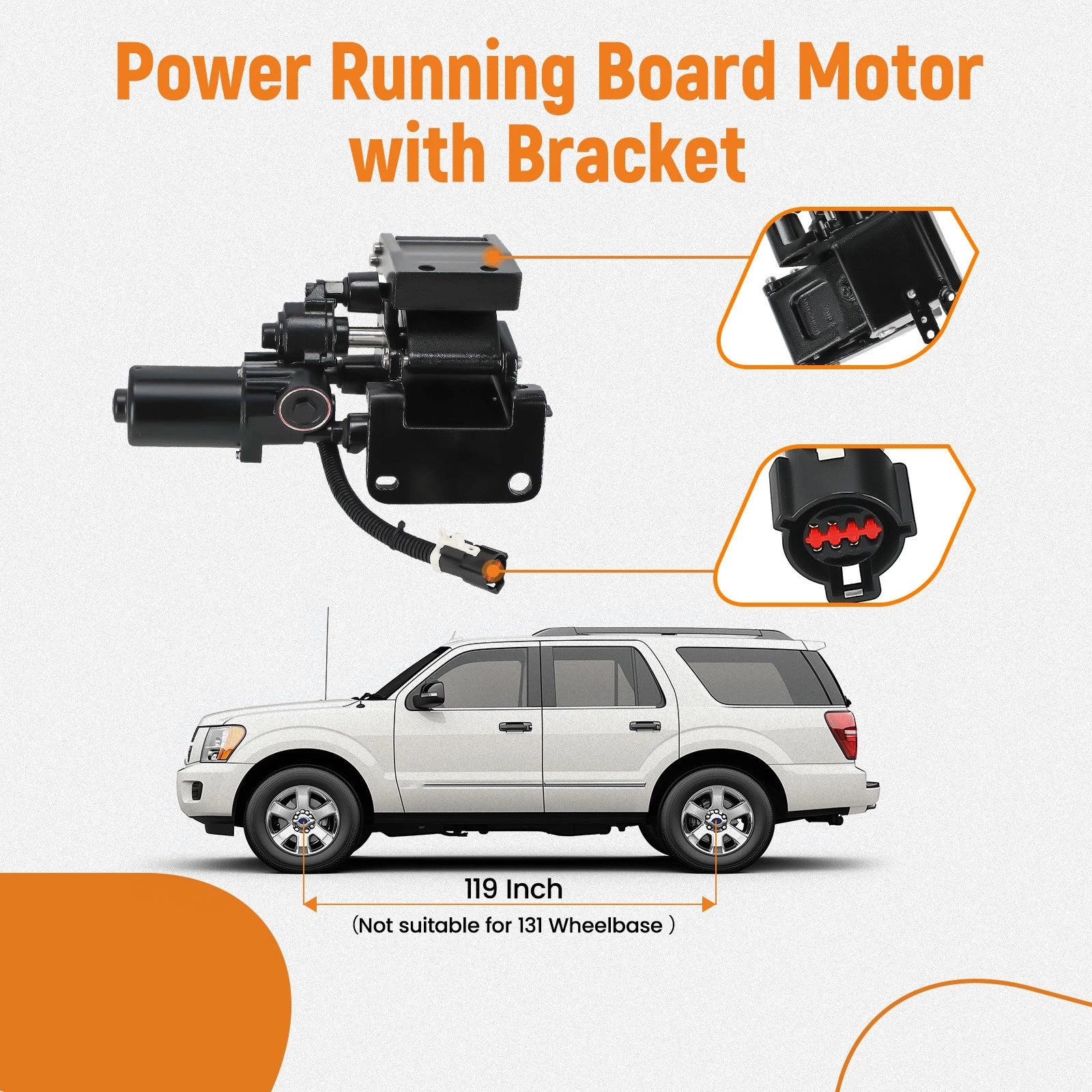 Right Board Motor with Bracket for Lincoln Navigator (2007-2014)