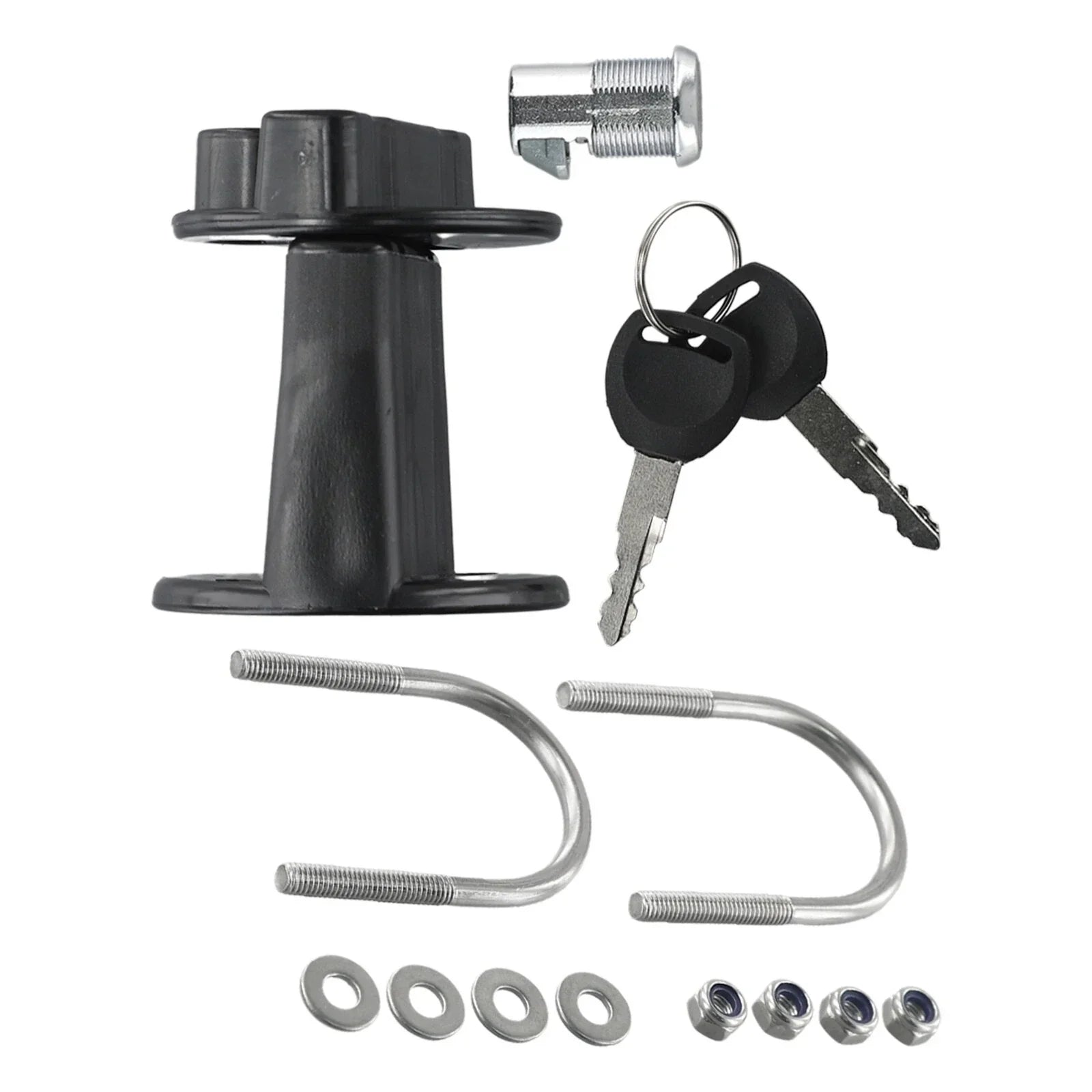 3L/5L Fuel Tank Mount Jerry Can Key Bracket Holder Lock Fastener for Vehicles