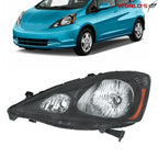 Halogen Headlight for Honda Fit Sport (2009–2011) Black Housing