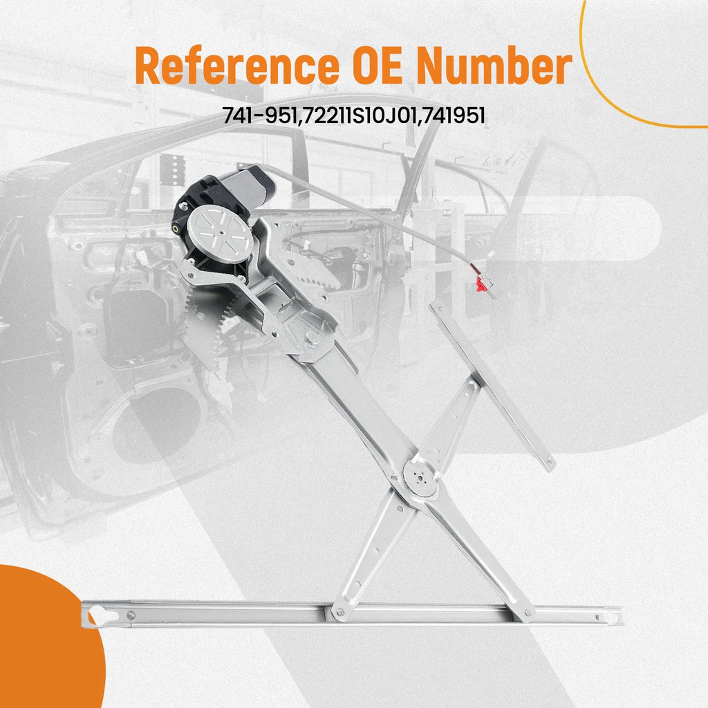 Front Right Window Regulator Assembly for Honda CR-V (1997–2001)