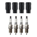 Set of 4 Denso Standard Spark Plugs & Coil Boots for Dodge Avenger, Compass, Journey (200)