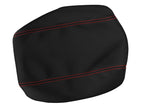Leather Console Lid Bucket Seat Cover for Ford F250 (1999–2010) Red Stitch