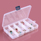 Adjustable Jewelry Ring Organizer Box for Earrings Storage Case