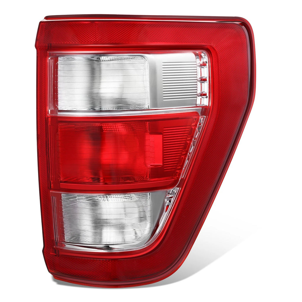 Right Side Tail Light for Ford F-150 (2021–2023) OE Style Chrome Housing Red Lens