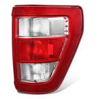 Right Side Tail Light for Ford F-150 (2021–2023) OE Style Chrome Housing Red Lens