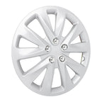 Set of 4 15" Wheel Hub Caps Full Rim Covers Silver Universal