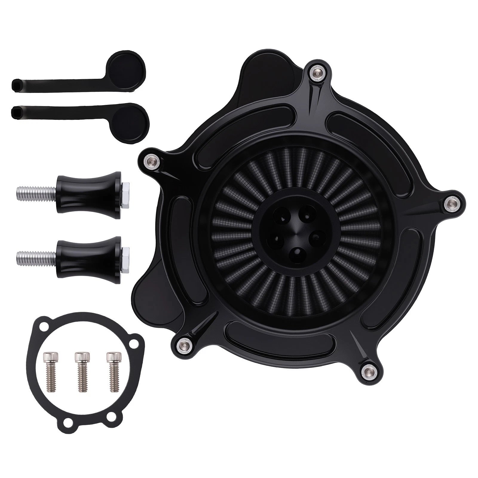 Air Cleaner Filter Intake Kit Chrome for Harley Davidson Touring (2000–2007)