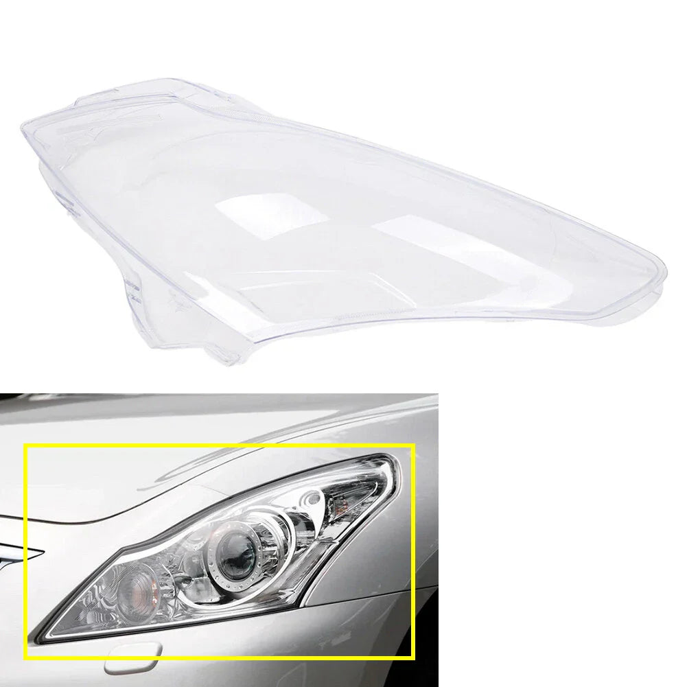 Left Headlight Lens Cover for Infiniti G37 G35 G25 Q40 (2007-2015)