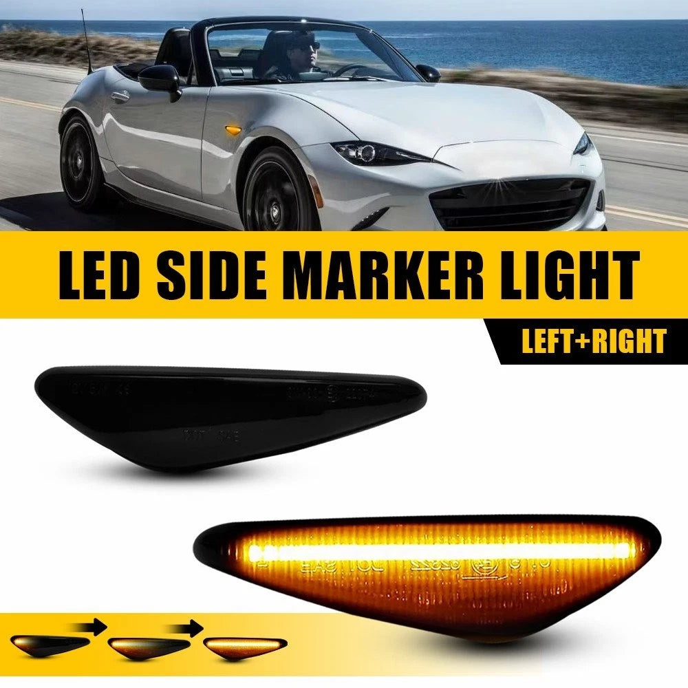 2X Sequential LED Light Marker Side Smoke for Fiat Spider (2017–2020)