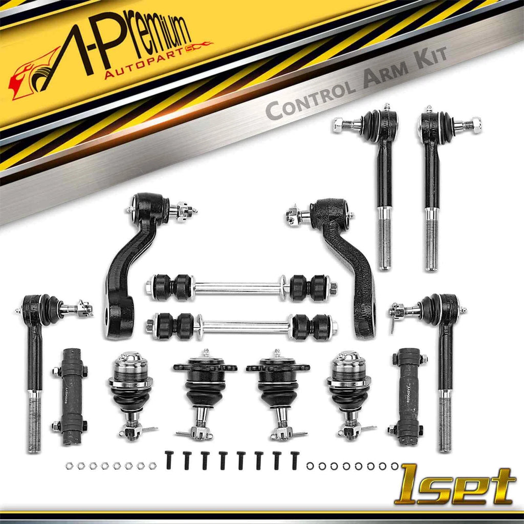 Set of 14 Front Sway Bar Link Tie Rod Ends for Chevy K1500 K2500