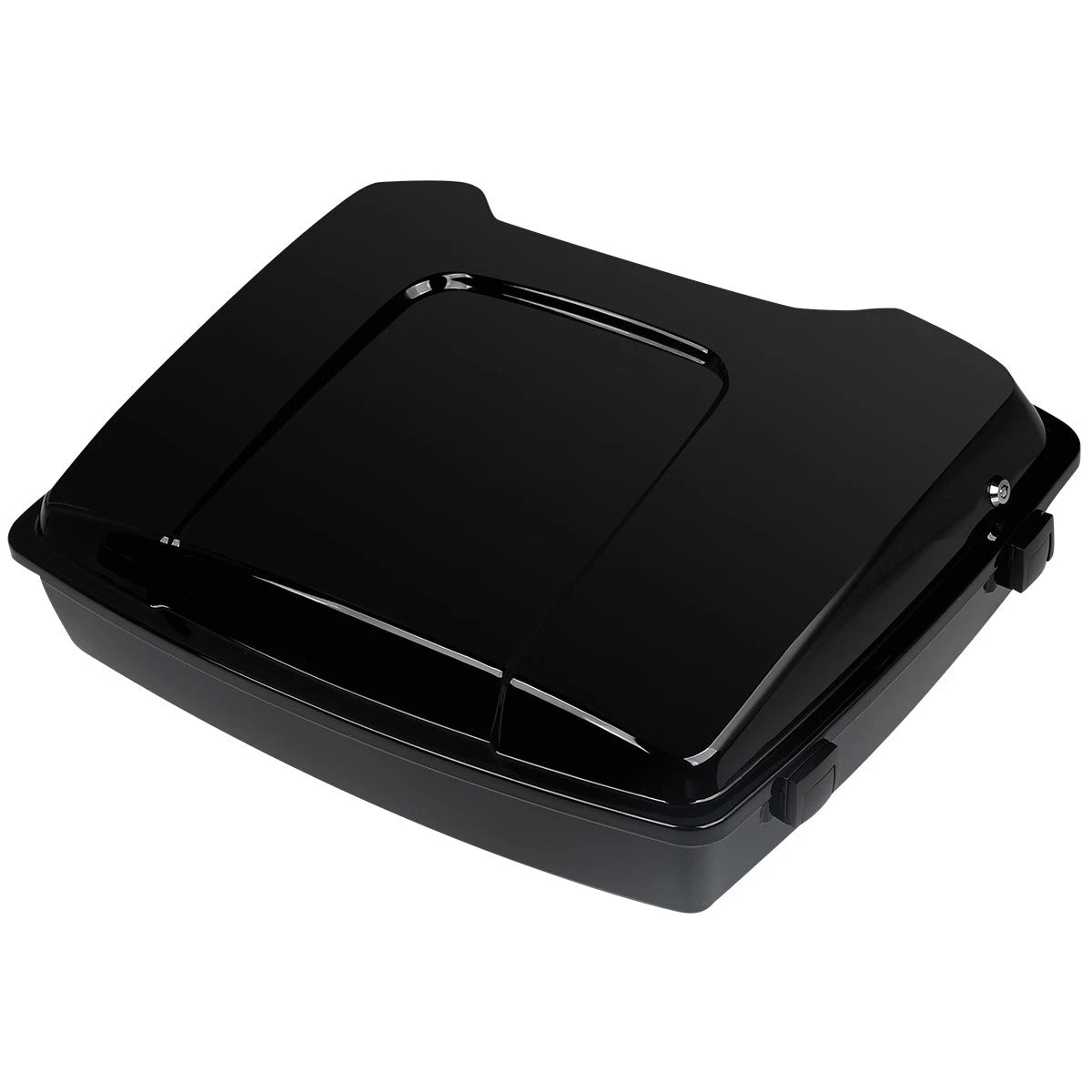 Black Razor Trunk with Latches for Harley Touring Road King Glide (1997–2013)