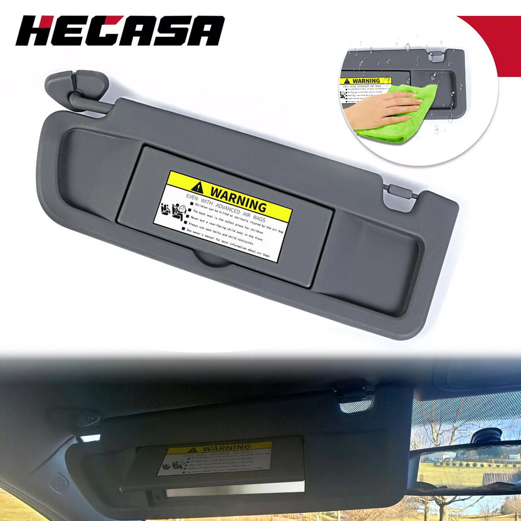 Left Driver Side Dark Gray Sun Visor for Honda Civic (2006–2011)