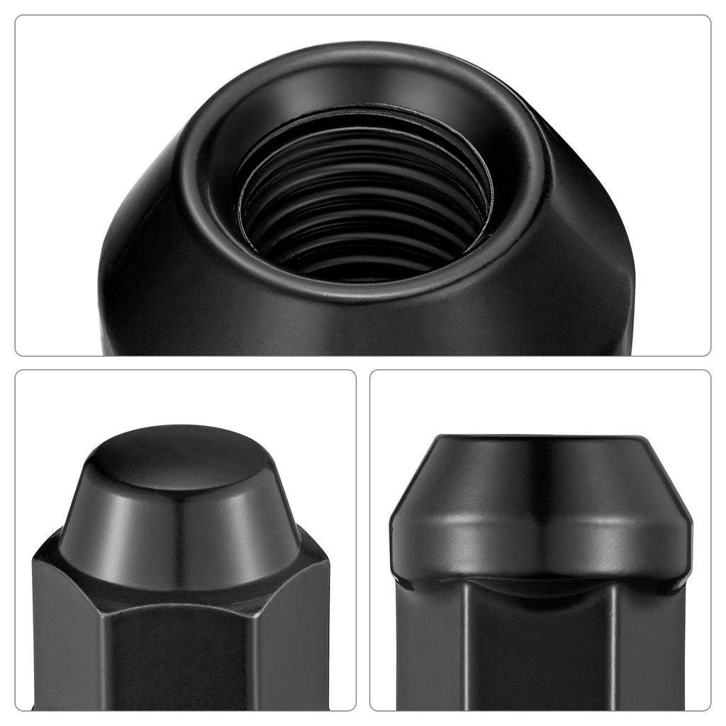 Black 12x1.5 Wheel Nut for 3/4" Hex Bulge Acorn (2010-2024)