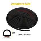 Set of 2 Door Rubber Seal Strip