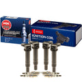 Set of 4 Denso COP Ignition Coils & NGK Iridium IX Spark Plugs for Hyundai Kia (L4)