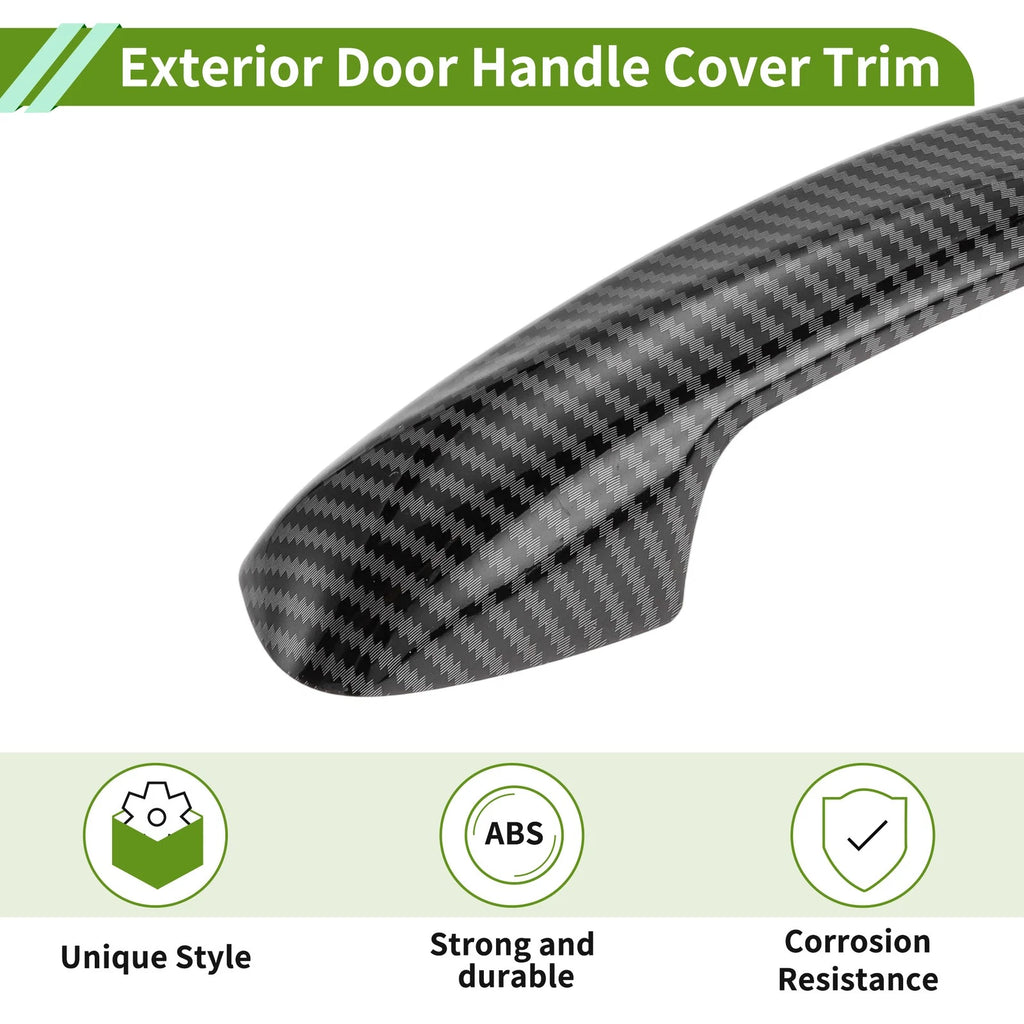 Set of 1 Exterior Trim for Mercedes-Benz C Class W205 (2015–2021) Carbon Fiber Black