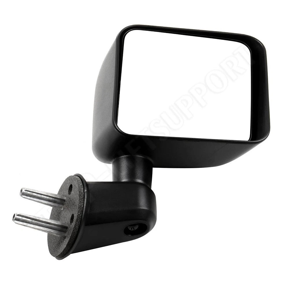Passenger Side Black Exterior Mirror for Jeep Wrangler (2007–2017)