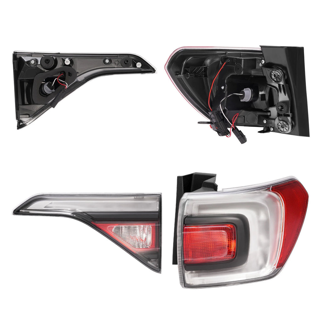 Halogen Tail Lights for GMC Acadia (2017–2019) Clear Lens Left Right LED Tube