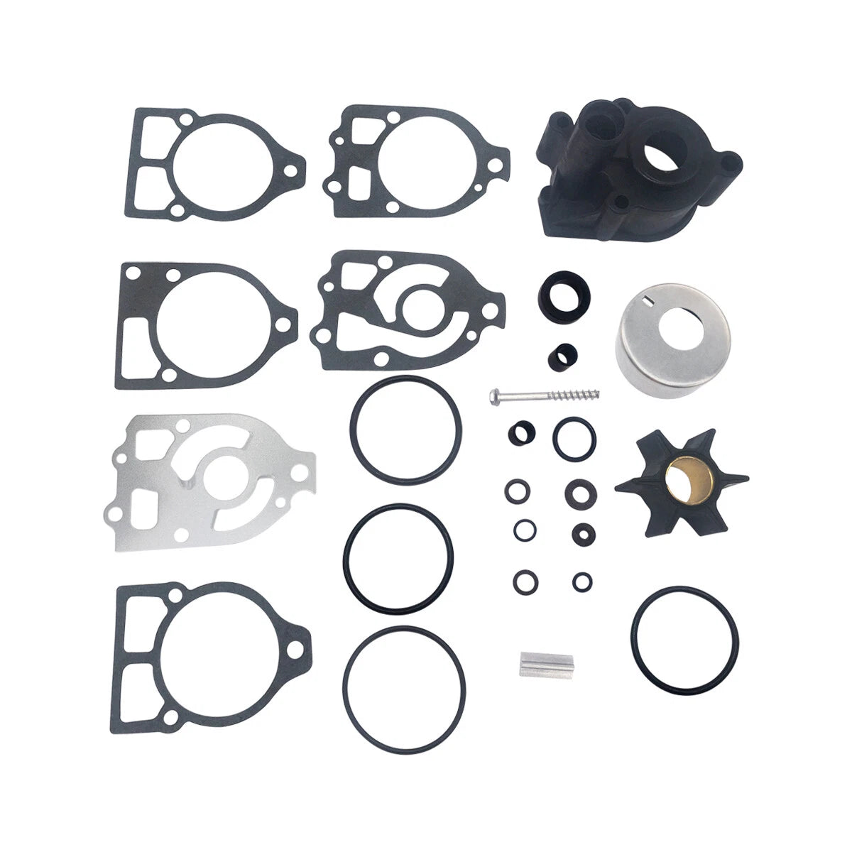Water Pump Impeller Repair Kit for Mercruiser Mercury 150/175/200HP (46-96148Q8)