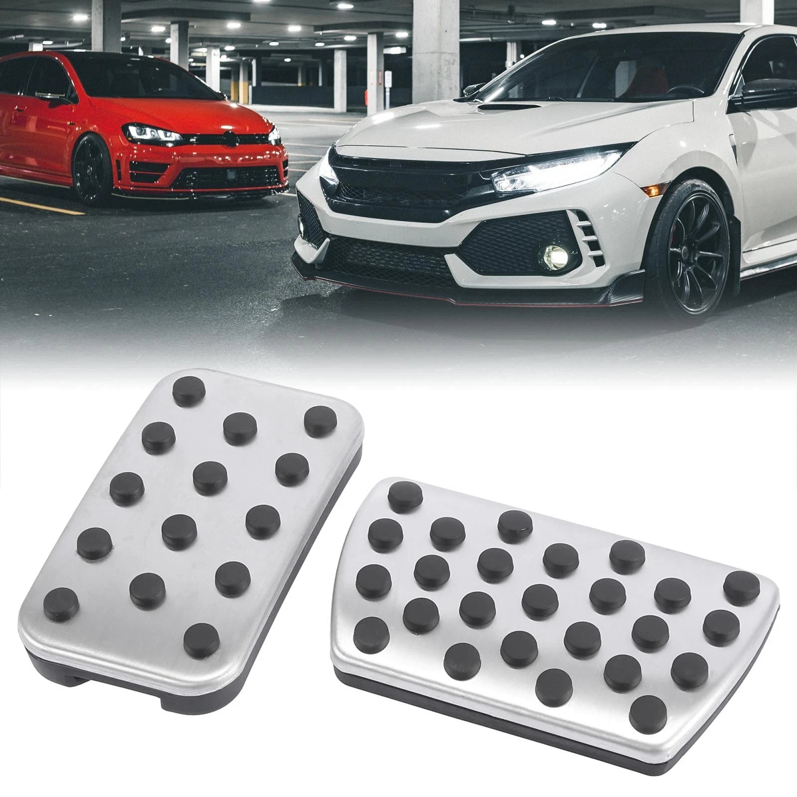 Non Slip Accelerator Brake Foot Pedal Pads Cover Kit for Honda Accord (2013–2017)