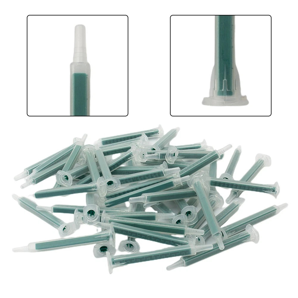 50pcs Set of Mixing Hose Tapes Nozzles for Glue Mixing