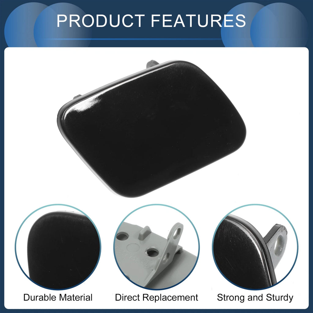 Front Right Washer Nozzle Cover Cap for Volkswagen Touareg (2002–2006) Black