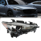 LED Headlight for Mazda CX-5 (2017–2021) Black Housing Clear Lens Right Side