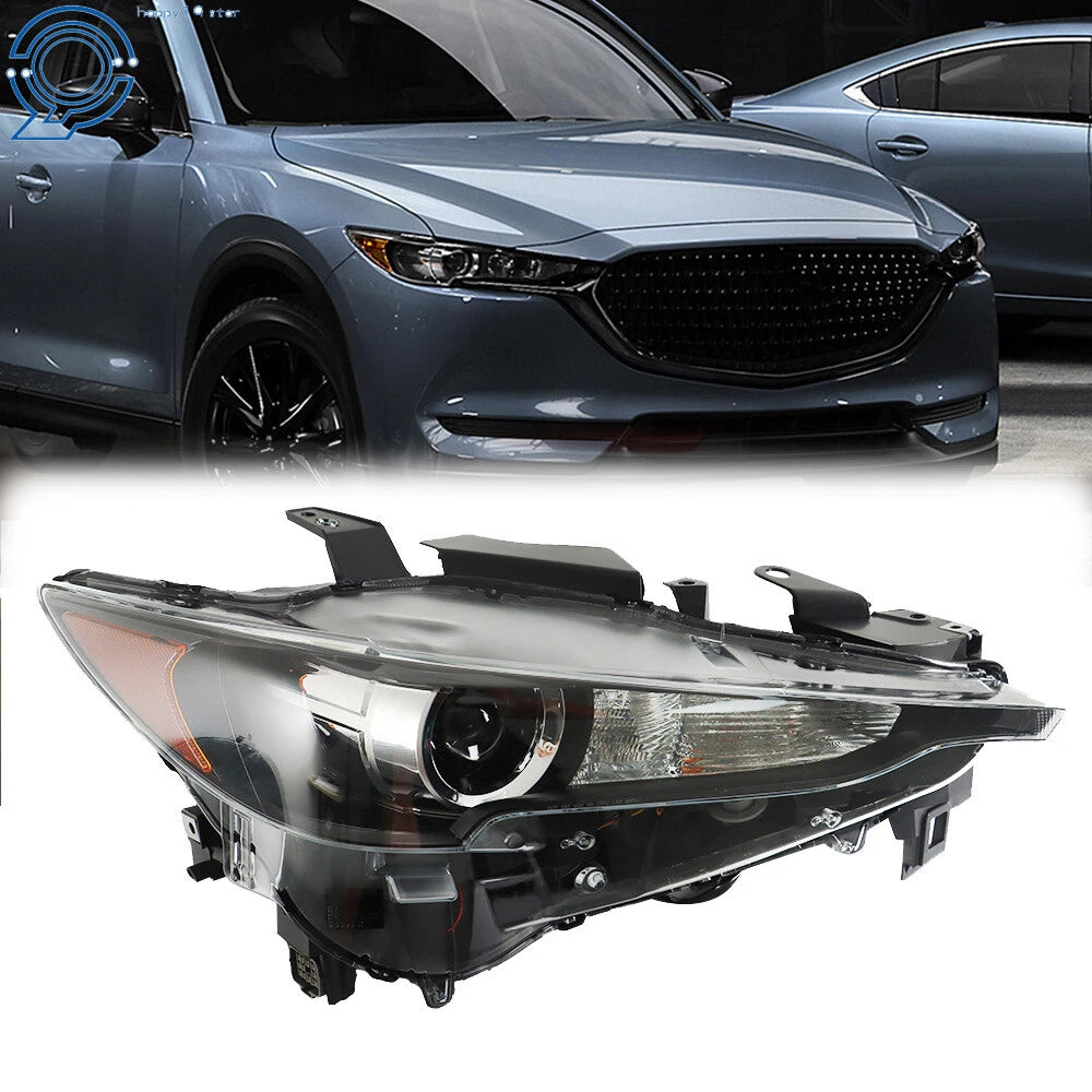 LED Headlight for Mazda CX-5 (2017–2021) Black Housing Clear Lens Right Side