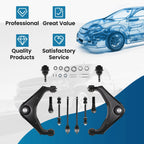 10x Front Upper Control Arms Sway Bar Tie Rods for Silverado Sierra 1500 2500 HD (2007–2019)