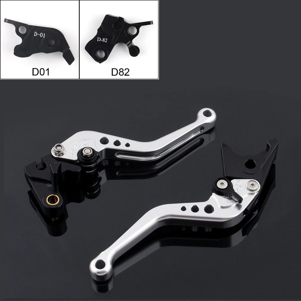 Short Brake Clutch Levers for Ducati Hypermotard 821 SP 2015, 939 SP 2016 (Silver)