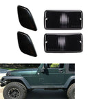 4Pcs Smoke Side Marker Lights for Jeep Wrangler TJ (1997-2006)