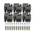 Set of 6 Ignition Coils & 12 Platinum Spark Plugs for W203 R170 (2000–2006)