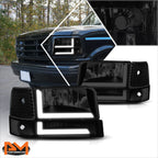 6Pcs Dual L-Shape LED DRL Bumper Headlight for Ford F150-F350 (1992–1996)