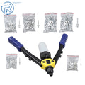 Riveting Kit with 210 Rivets for All Materials and Projects